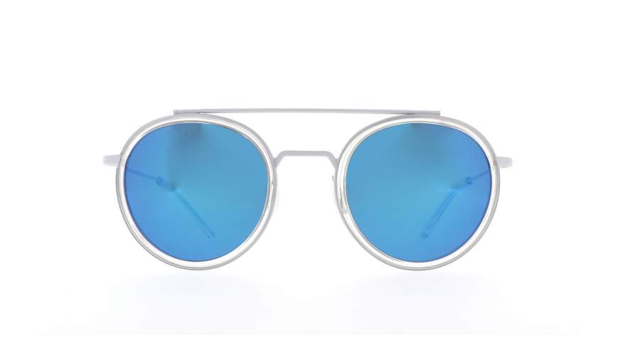 Sunglasses Vuarnet Edge 1613 White Matte Grey polar VL1613 0007 52-21 Medium Polarized Mirror in stock