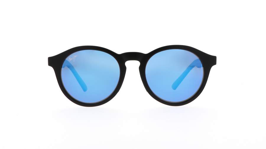 Sunglasses Maui Jim Pineapple Black Matte Super thin glass B784-2M 50-20 Medium Polarized Gradient Mirror in stock