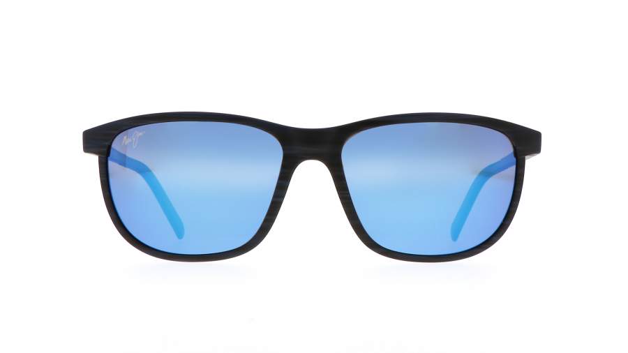 Sunglasses Maui Jim Dragon's Teeth Grey Matte Super thin glass B811-03S 58-18 Large Polarized Mirror in stock