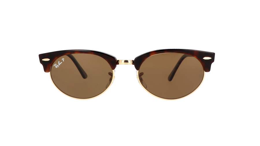 Ray-Ban Clubmaster Oval Tortoise RB3946 1304/57 52-19 Medium Polarized in stock