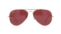 Ray-Ban Aviator Large Metal Gold RB3025 9196/AF 55-18 Small Polarized in stock