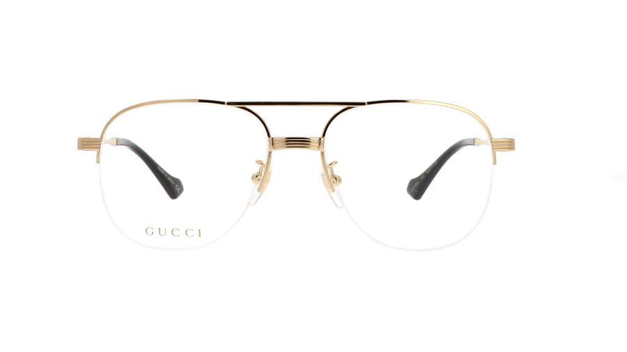 Lunettes de vue Gucci GG0745O 001 54-17 Or Medium en stock
