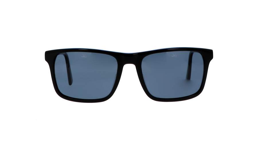 Sunglasses Vuarnet District Black Blue Polar VL1619 0007 0622 56-18 Large Polarized in stock