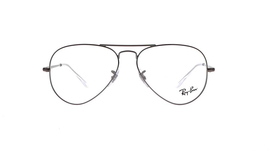 Eyeglasses Ray-Ban Aviator optics Gun metal Silver RX6489 RB6489 2502 55-14 Medium in stock