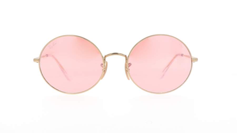 Sunglasses Ray-Ban Oval Gold Evolve RB1970 001/3E 54-19 Medium Photochromic Mirror in stock