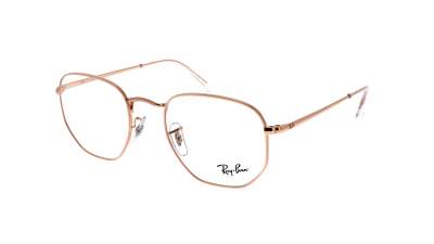 Brille Ray-Ban RX6448 RB6448 3094 48-21 Shiny gold Rosa Schmal auf Lager