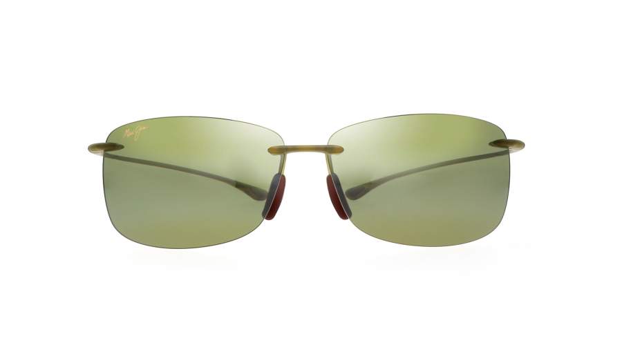 Sunglasses Maui Jim Akau Olive Green Matte Maui Pure LT HT442-15M 62-13 Large Polarized Gradient Mirror in stock
