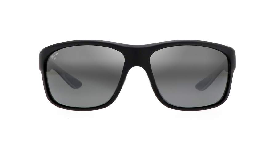 Sunglasses Maui Jim Southern Cross Black Matte Super thin glass 815-53B 63-17 Large Polarized Gradient Mirror in stock