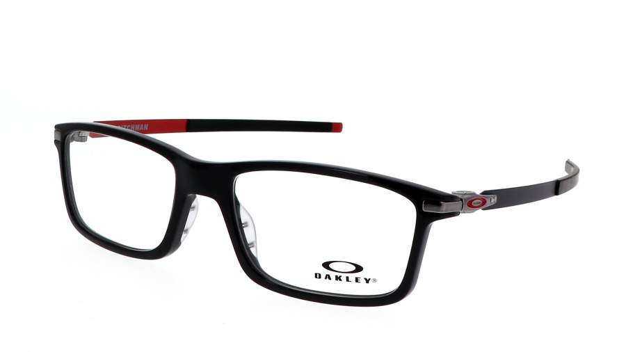 18 140 Accessoires Zonnebrillen & Eyewear Brillen Oakley Bril OX8050-0555 Pitchman Gepolijst Zwart Rechthoekig 55 