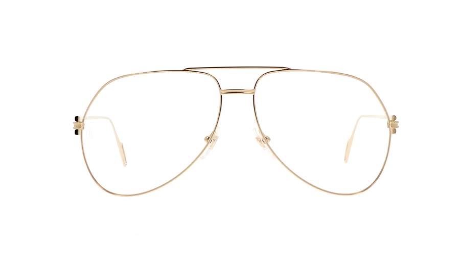 Eyeglasses Cartier CT0116O 001 60-14 Gold Medium in stock
