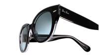 Ray-Ban Roundabout Black RB2192 1294/3M 47-22 Medium Gradient in stock