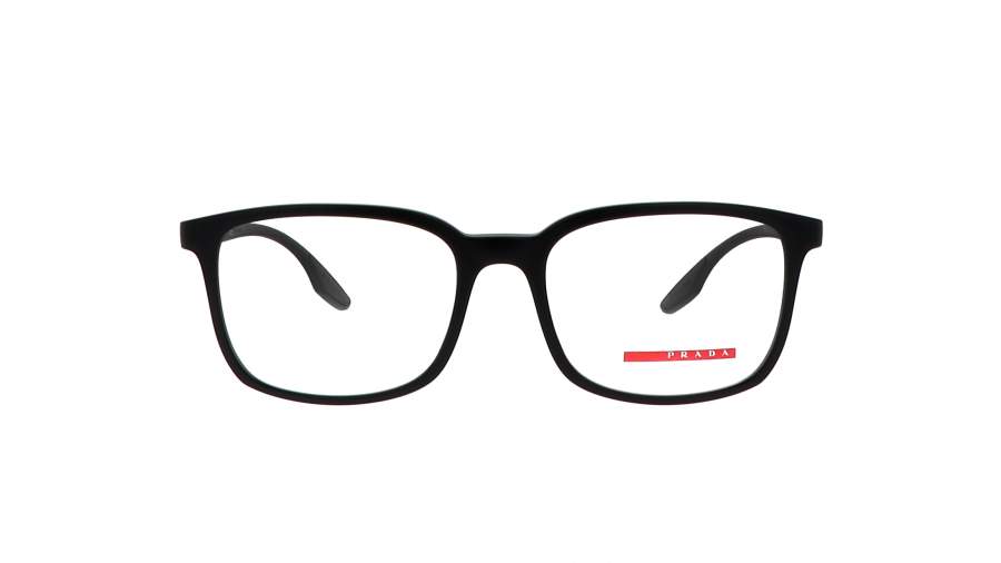 Brille Prada PS05MV 1B0101 55-18 Schwarz Matt Breit auf Lager