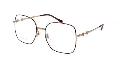 Eyeglasses Gucci GG0883OA 002 55-18 Doré Large in stock