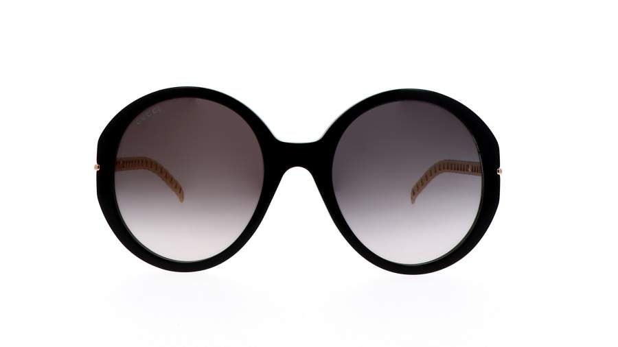 Sunglasses Gucci GG0726S 001 56-23 Black Large Gradient in stock
