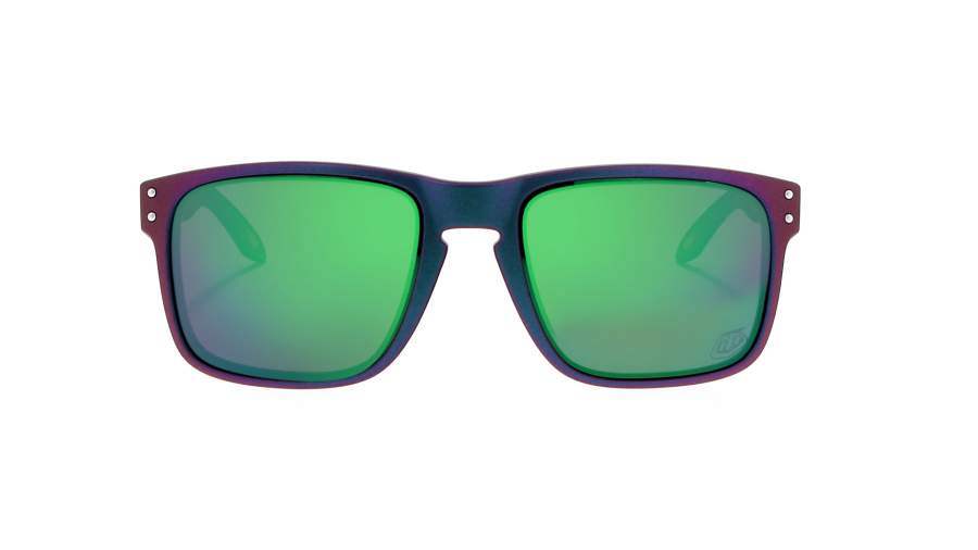 Sonnenbrille Oakley Holbrook Mehrfarbig Matt Prizm Jade OO9102 T4 57-18 Mittel Verspiegelte Gläser auf Lager