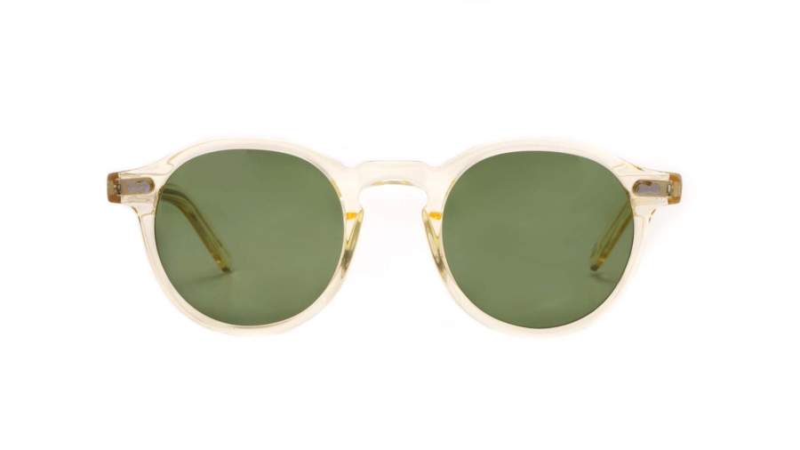 Sonnenbrille Moscot Miltzen Flesh Calibar green lenses 49-22 Large auf Lager