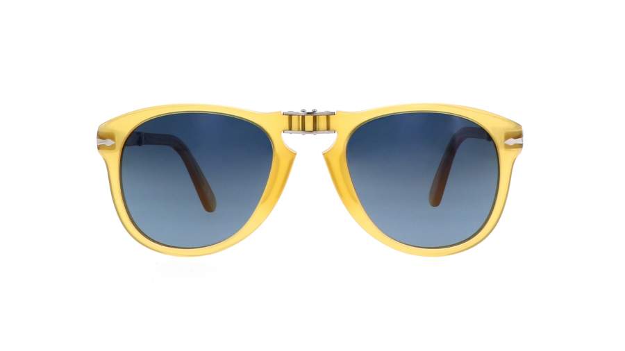Sunglasses Persol Steve Mcqueen Honey Yellow PO0714SM 204/S3 54-21 Medium Folding Polarized Gradient in stock