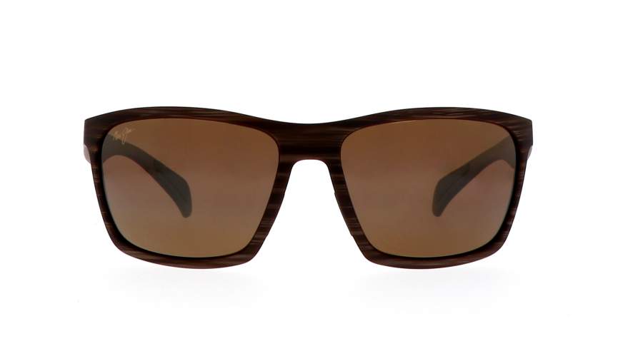 Sunglasses Maui Jim Makoa Woodgrain Brown Matte HCL Bronze H804 25W 59-17 Medium Polarized Mirror in stock