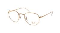 Ray-Ban RX6448 RB6448 3086 54-21 Gold Large