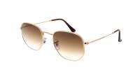 Ray-Ban Hexagonal RB3548 001/51 51-21 Złoto