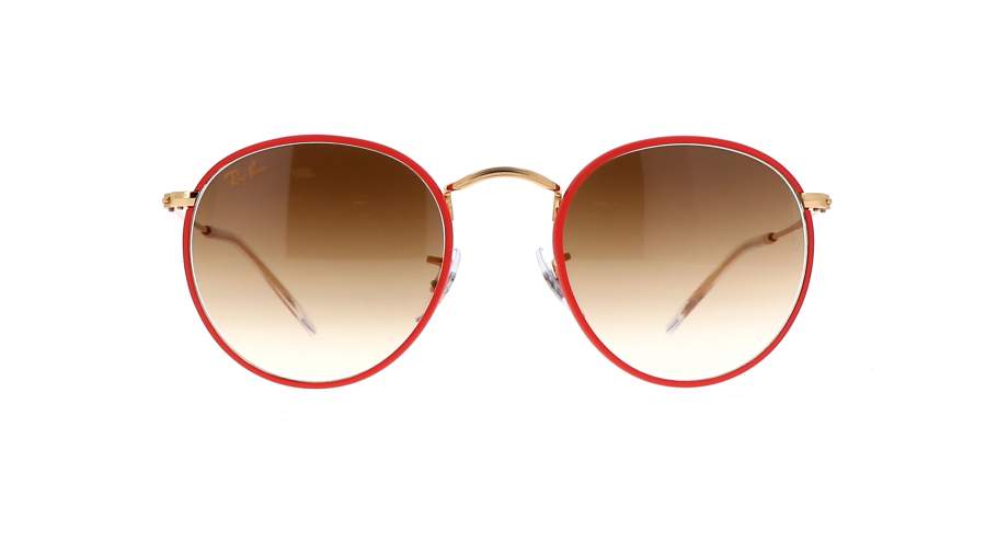 Sunglasses Ray-Ban Round metal Red Matte RB3447JM 9196/51 50-21 Medium Gradient in stock