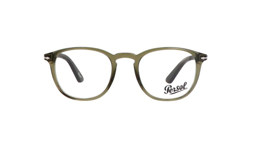 Eyeglasses Persol PO3143V 1142 49-21 Olive Green Transparent Green Medium in stock