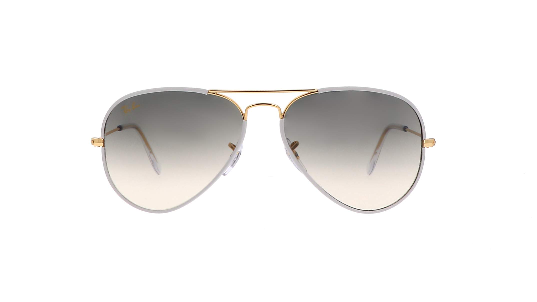 Sunglasses Ray-Ban Aviator Full Color Grey Matte RB3025JM 919632 58-14 ...