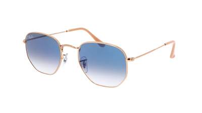 Sunglasses Ray-Ban Hexagonal Flat Lenses Gold RB3548 001/3F 51-21 Medium Gradient in stock