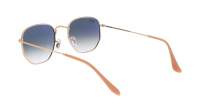 Ray-Ban Hexagonal Flat lenses RB3548 001/3F 51-21 Złoto
