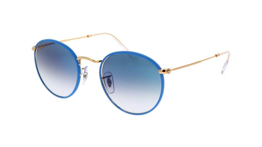 ray ban round metal blue