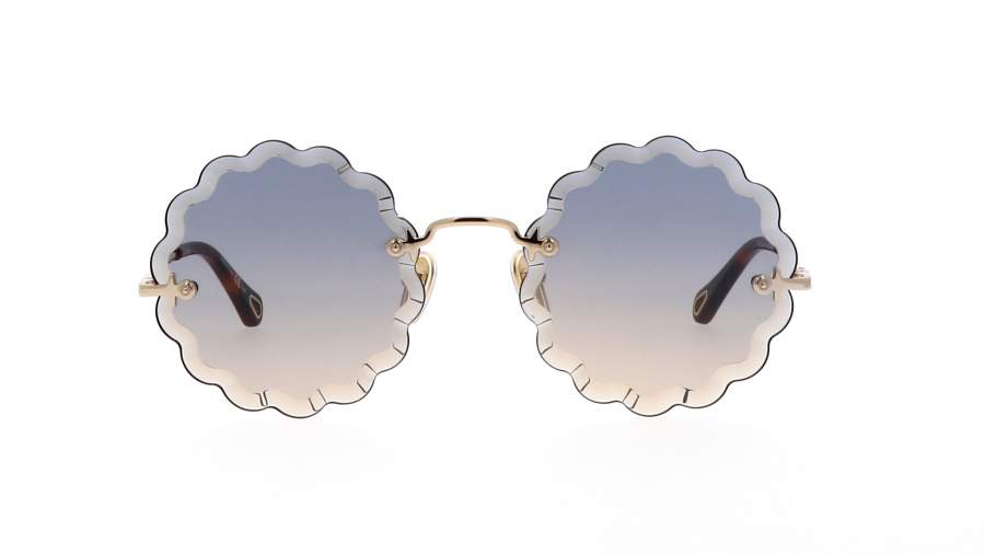 Sonnenbrille Chloé Rosie Gold CH0047S 006 53-19 Schmal Gradient Gläser auf Lager