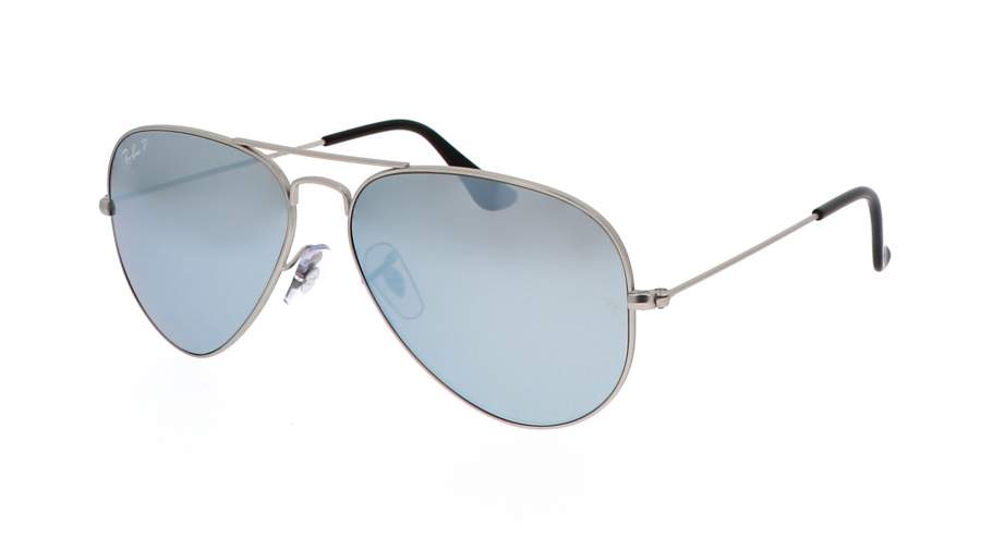 Polarized Full Mirror Silver Aviator Sunglasses