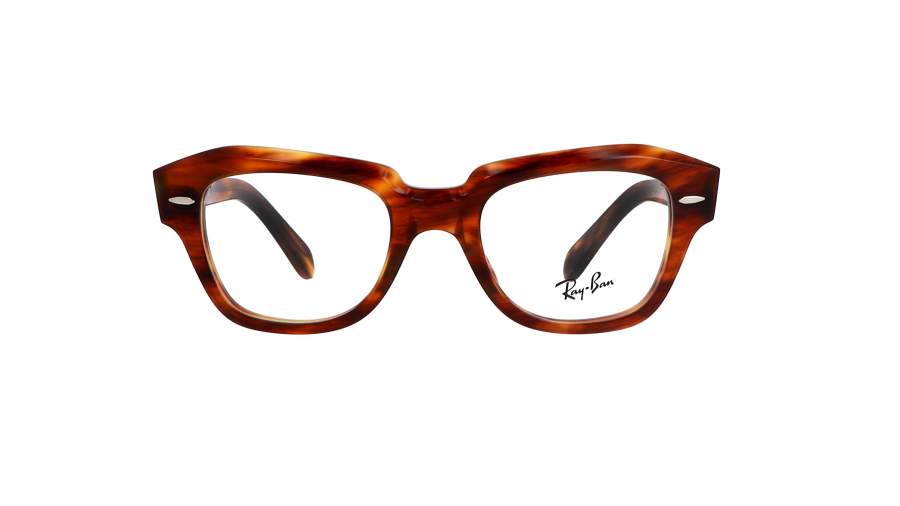 Ray-Ban State street Striped Havana Écaille RX5486 RB5486 2144 46-20 Small en stock