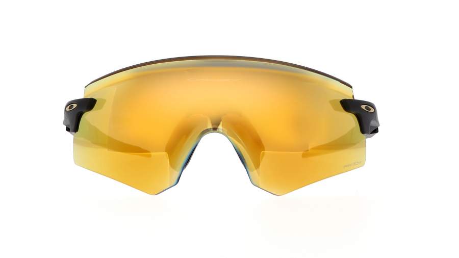 Sonnenbrille Oakley Encoder Schwarz Matt Prizm 24K OO9471 04 Taille Unique Verspiegelte Gläser auf Lager
