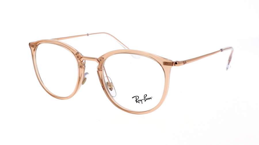 Occhiali da vista Ray-Ban RX7140 RB7140 8124 49-20 Transparent light brown in stock
