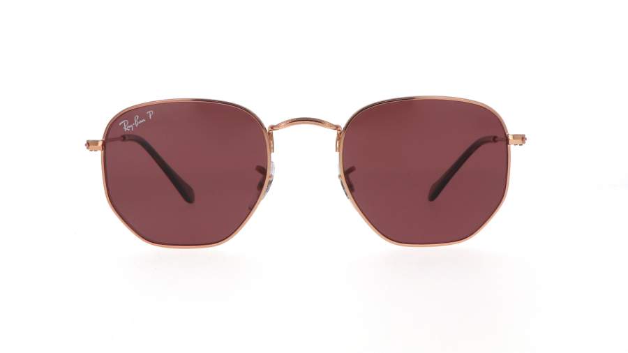 Sunglasses Ray-Ban Hexagonal Rose Gold Gold RB3548N 9202/AF 51-21 Medium Polarized in stock