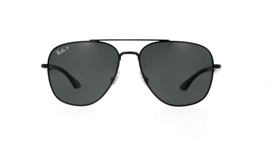 Sunglasses Ray-Ban RB3683 002/58 56-15 Black Medium Polarized in stock