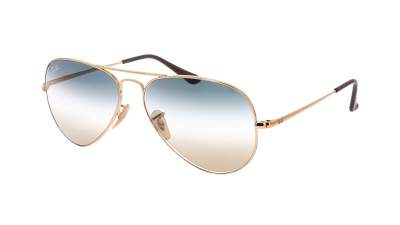 Sonnenbrille Ray-Ban Aviator Arista Metal II Gold RB3689 001/GD 58-14 Mittel Gradient Gläser auf Lager