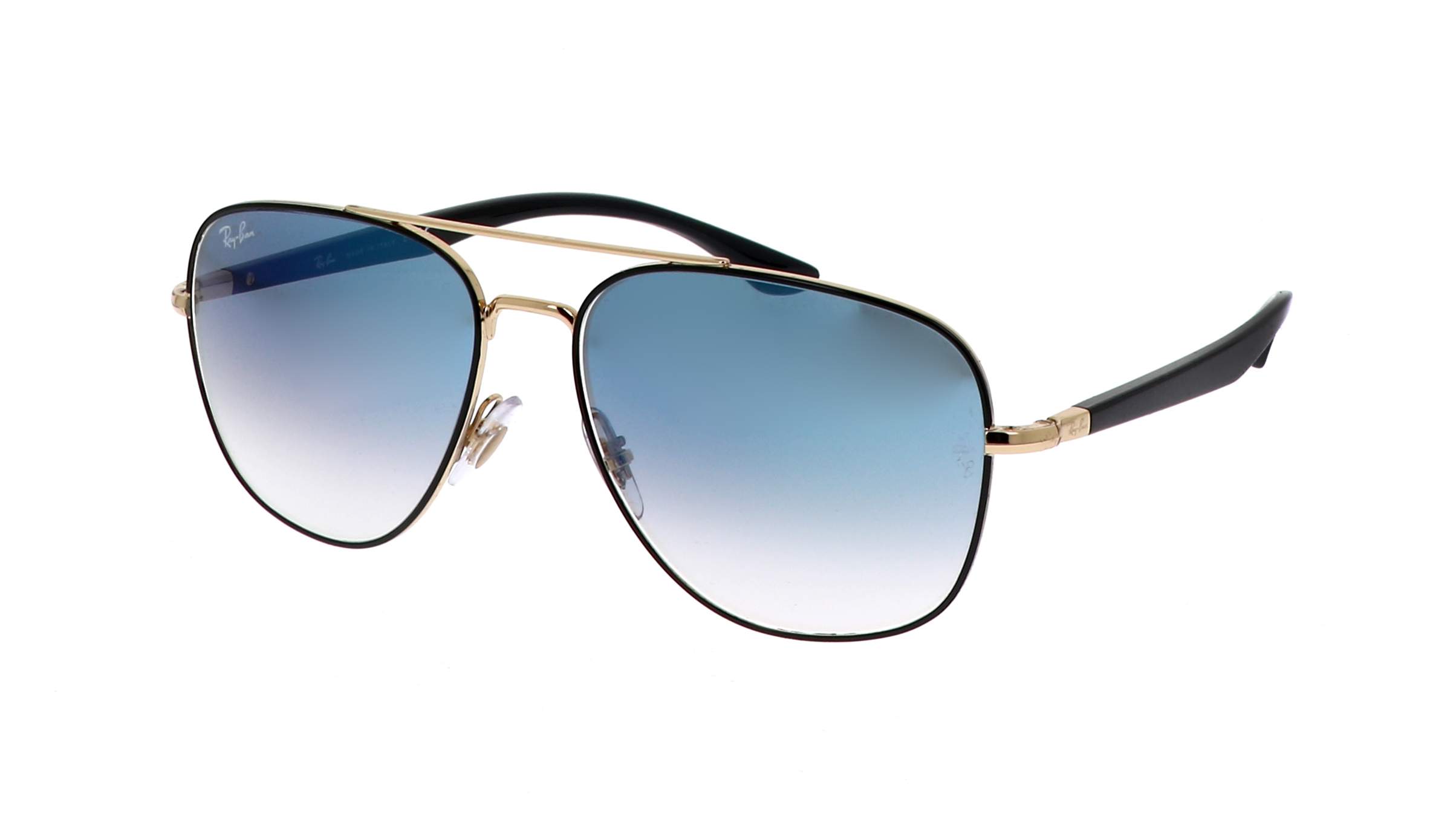 Sunglasses Ray-Ban RB3683 9000/3F 56-15 Black on Arista Gold Gradient ...