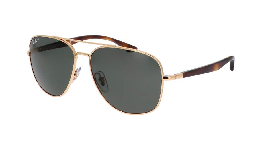 Zonnebrillen Ray-Ban RB3683 001/58 56-15 Arista Or Medium Polarisés op voorraad