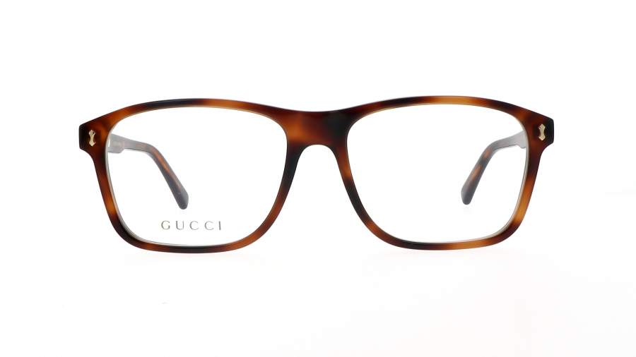 Lunettes de vue Gucci GG1045O 002 56-16 Écaille Medium en stock