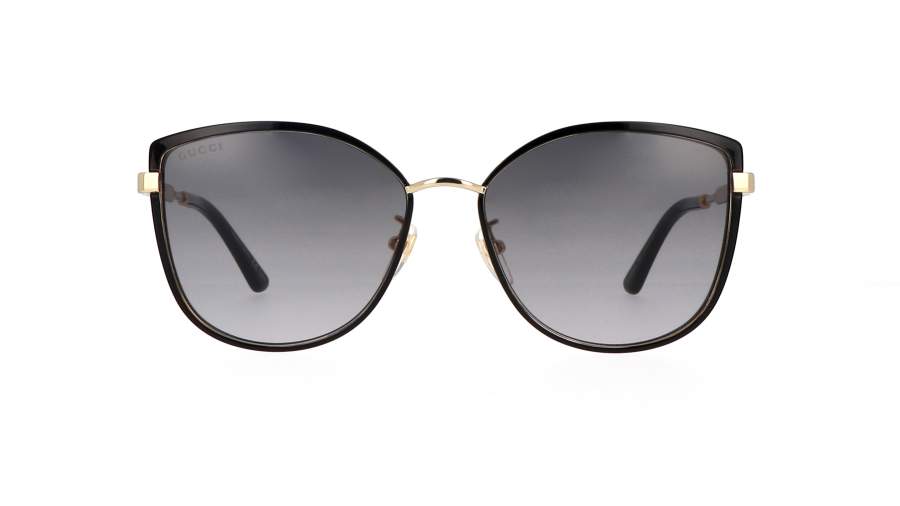 Sonnenbrille Gucci GG0589SK 001 57-16 Schwarz Breit Gradient Gläser auf Lager