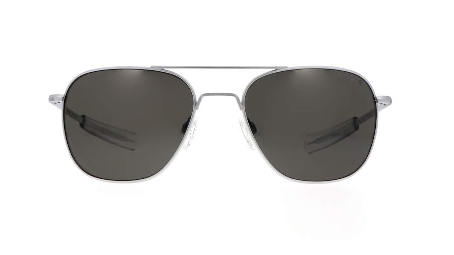Sunglasses Randolph Aviator Matte Chrome Military special edition Grey Matte Skytec American Grey AF281 58-20 Large Polarized in