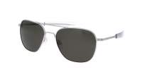 Randolph Aviator Matte Chrome Military special edition Grey Matte AF277 52-20 Small Polarized