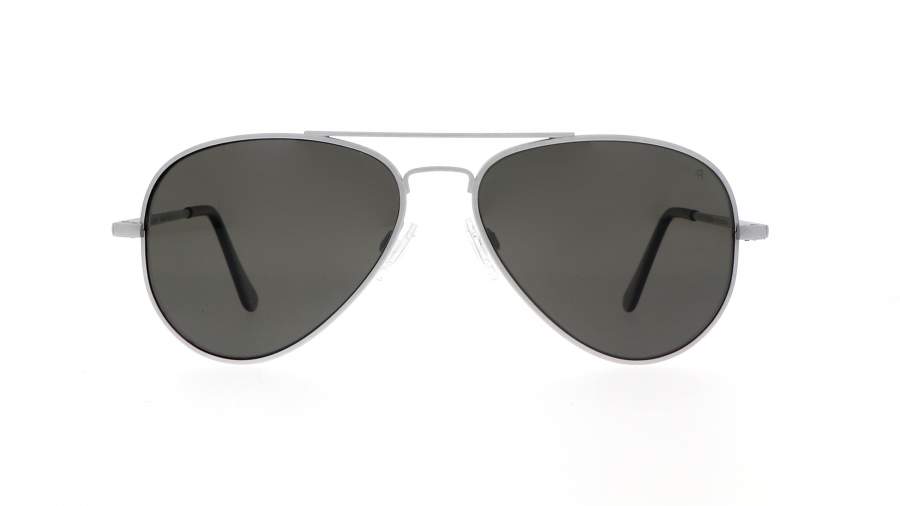 Sunglasses Randolph Concorde Matte Chrome Grey Matte CR255 57-15 Large Polarized in stock