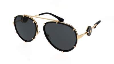 Sonnenbrille Versace VE2232 143887 61-18 Schwarz Breit auf Lager