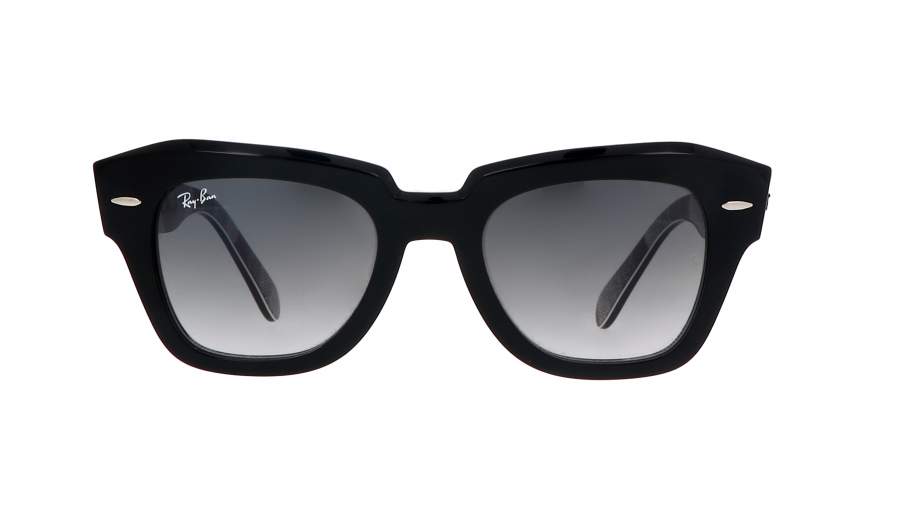Ray-Ban State street Black RB2186 1318/3A 49-20 Medium Gradient in stock