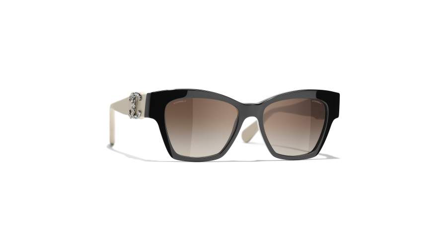 Sonnenbrille Chanel CH5456QB C501S5 54-16 Schwarz Mittel Gradient Gläser auf Lager