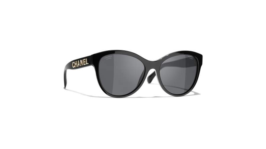 Sunglasses Chanel CH5458 C622T8 55-17 Black Medium in stock