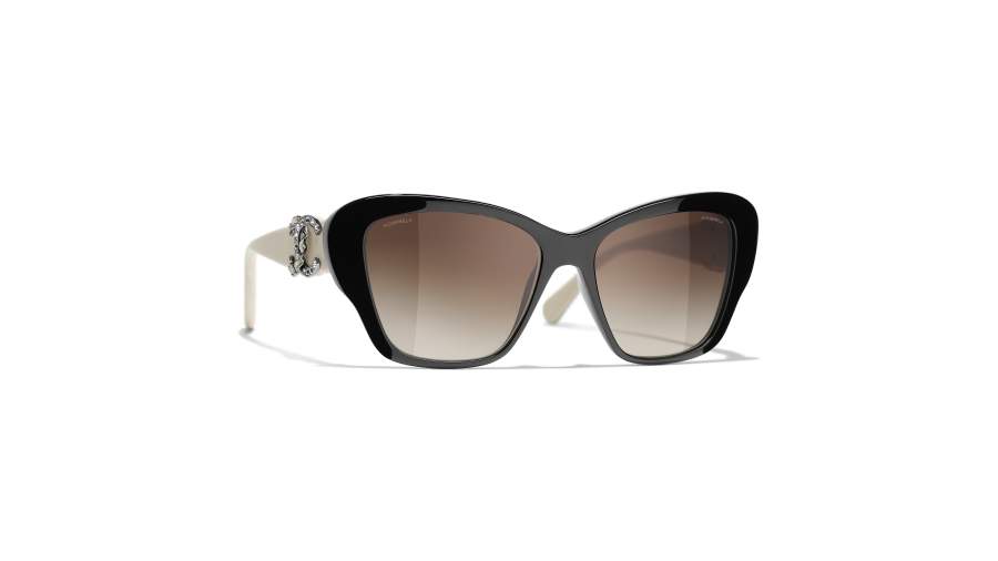 Sonnenbrille Chanel CH5457QB C501S5 55-16 Braun Mittel Gradient Gläser auf Lager
